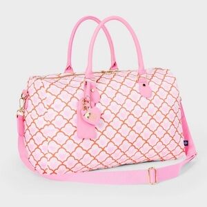 Roller Rabbit x Target Pink Geo Hearts Duffel